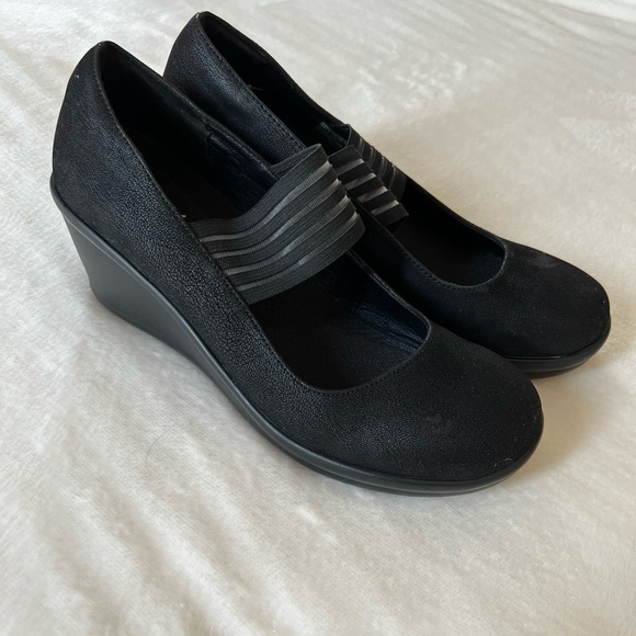 Sketchers Rumblers Space Odyssey Black Mary Jane Wedges Size 11 - Picture 1 of 10